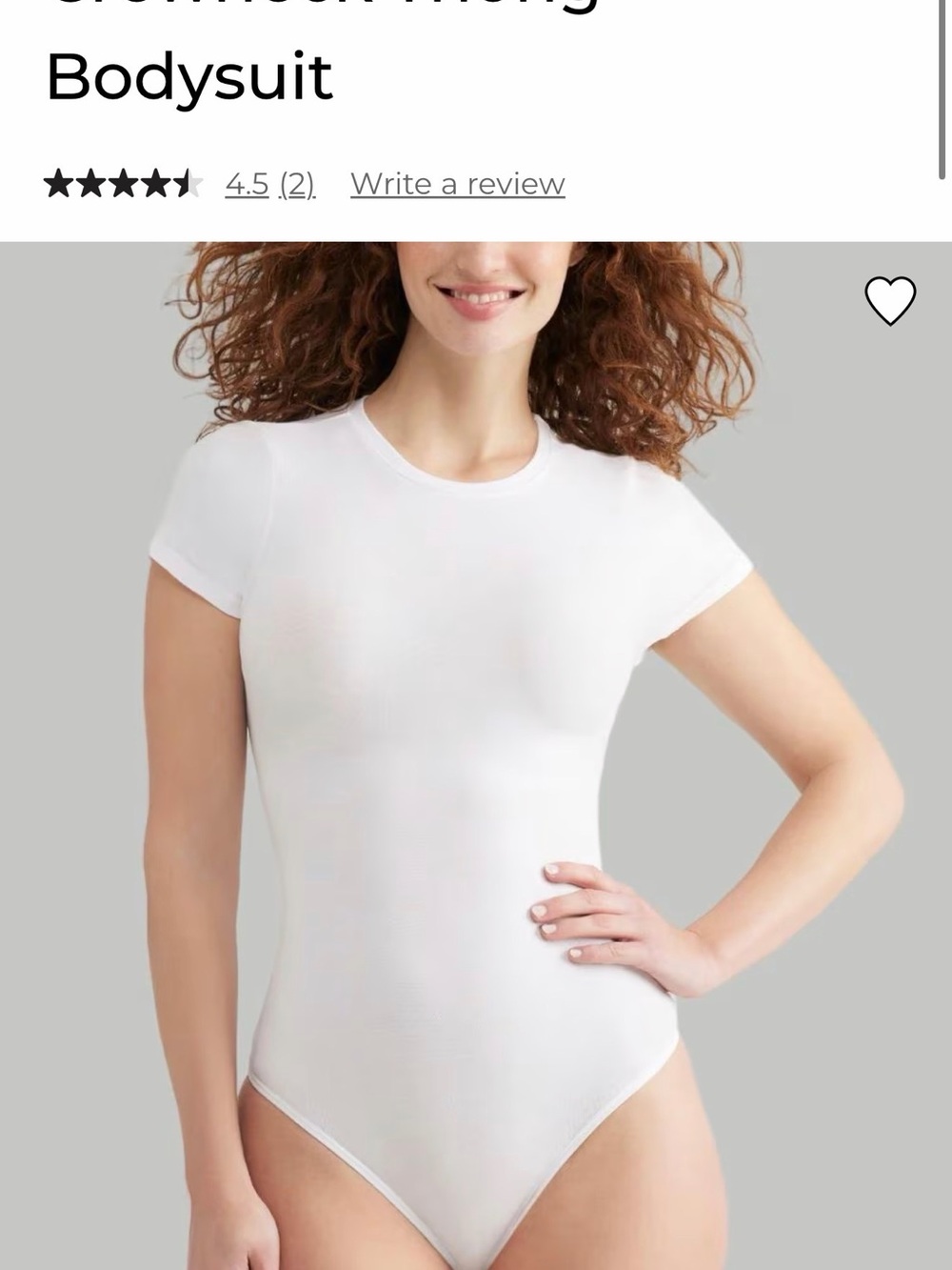 Yummie White Short-Sleeve Bodysuit - Women